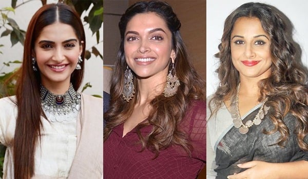 Bollywood celebrities wearing silver jewelry