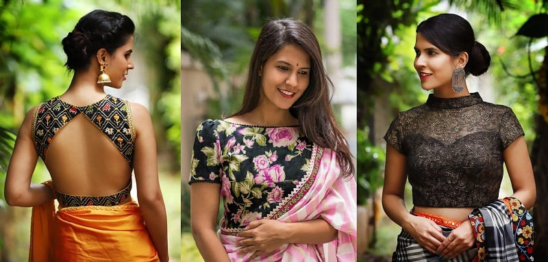 Different types of designer saree blouse