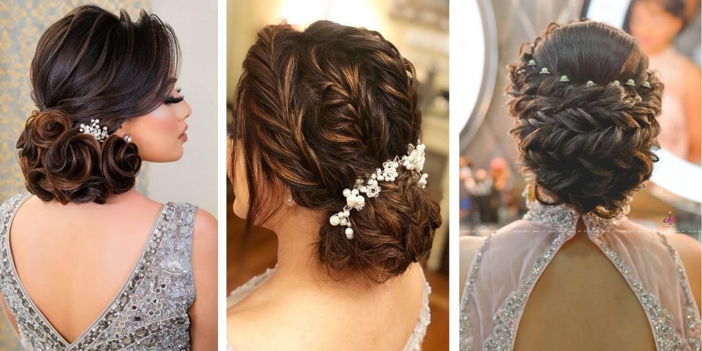 Hairstyles with sarees for Indian weddings